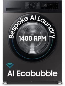 Samsung 9 kg 5 Star, AI Ecobubble, Super Speed, Wi-Fi, Hygiene St...more
