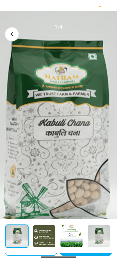 Natram Kabuli Chana 500gm @40