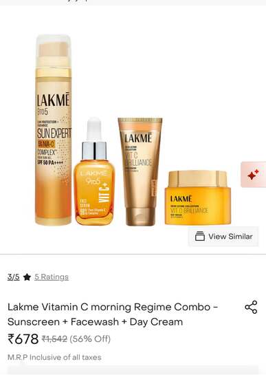 Lakme combo at just ₹678