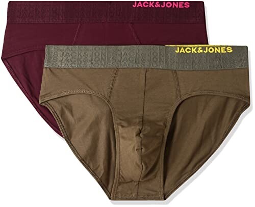 Jack & Jones Men's Cotton Classic Regular Solid Briefs