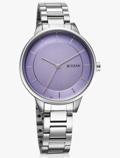 Titan Purple Razzle Dazzle Analog Watch For Women 2648SM12, NU2648SM12