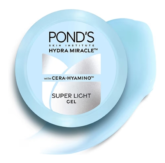 Pond's Super Light Gel Oil Free Face Moisturizer 200 g | With Cera-Hyamino for Ultimate Soft Smooth Skin - Daily Use