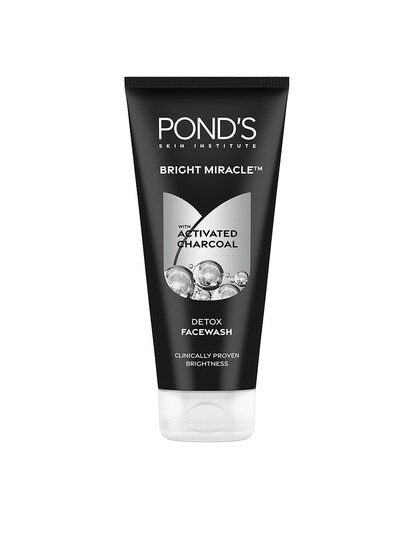 Buy Ponds Bright Miracle Detox Facewash With 10X Power Of Charcoal 200g - Face Wash And Cleanser for Unisex 4452075 | Myntra