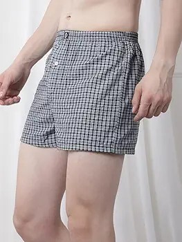 Dollar Pack of 3 Cotton Checkered Men Boxer