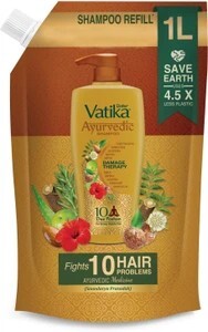 Dabur Ayurvedic Shampoo Refill Pouch | Up to 100% Damage Protecti...more