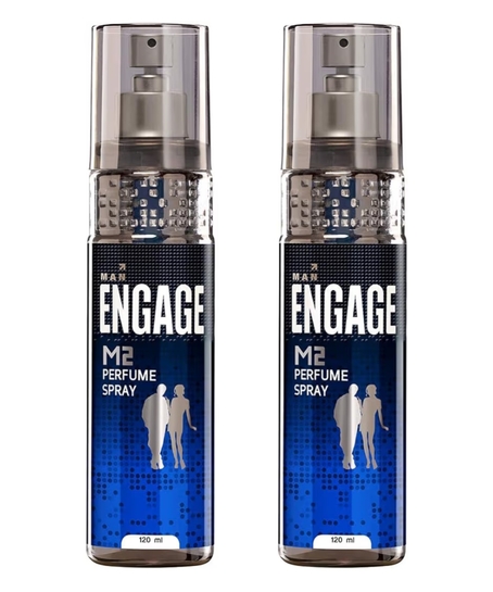 Engage M2 Perfume Spray For Men, Citrus and Lavender, Skin Friendly, 120ml (Pack of 2)
