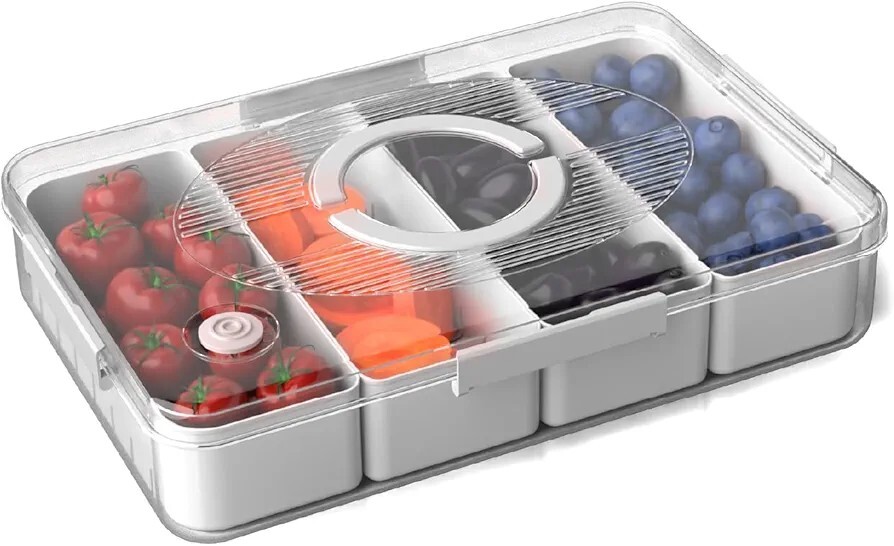 Lifelong Fridge Storage Box With 4 Removable Containers