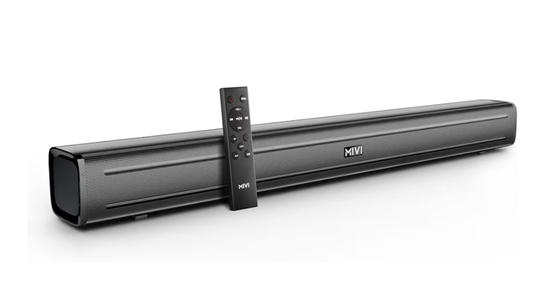 Mivi Nex 90 Wireless Bluetooth Soundbar[New Launch], 90W Soundbar, 2.2 Channel, Nex PowerStage Technology, Bluetooth v5.1, Signature Sound, Deep Bass, AUX USB Coaxial Inputs