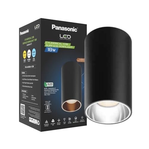Panasonic 18W Cylindrical Surface Spot Light (Cool White - PDSM01187)
