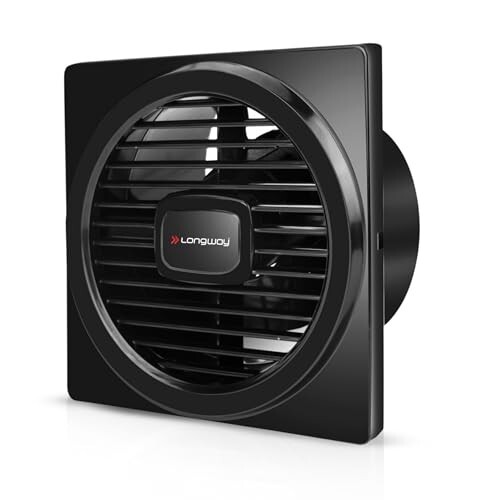 LONGWAY Gusto 6 Inch 150 mm Energy Efficient Exhaust Fan | High Speed Powerful Motor (Black)