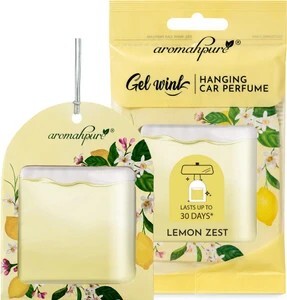 Aromahpure Lemon Car Freshener Diffuser Gel Wink Hanging Perfume (7.5 ml)