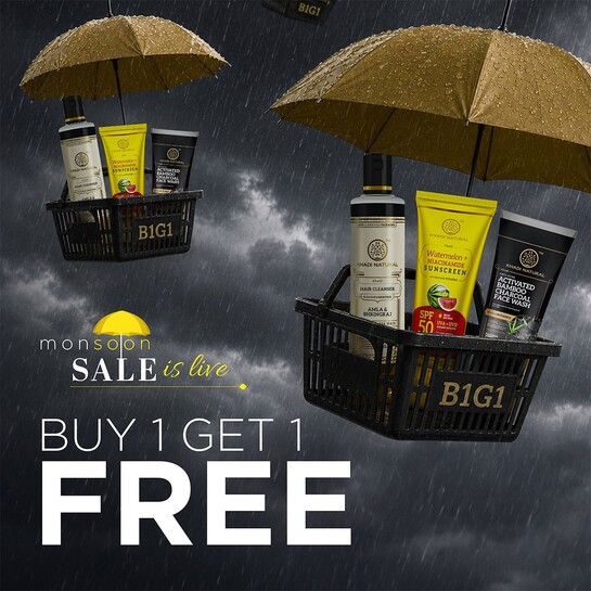 Khadinatural - Monsoon Sale is Live | BUY 1 GET 1 FREE