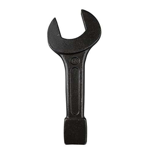 Eastman Slogging Spanners Wrench with 27mm Open End & Ring End Chrome Vanadium Steel Auto-Black Finish Wrench for Removing Very Tight Nuts and Bolts (E-2081)
