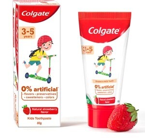 Colgate Kids (3-5 years) Natural Strawberry Flavour Toothpaste (80 g)