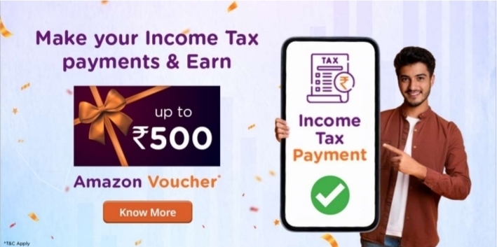 Get up to 500 Amazon Voucher on Income Tax Payments using your AU Credit Card (User Specific)