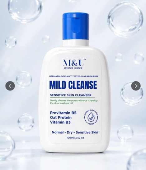 M&U Mild Cleanse Gentle Cleanser - 110 g