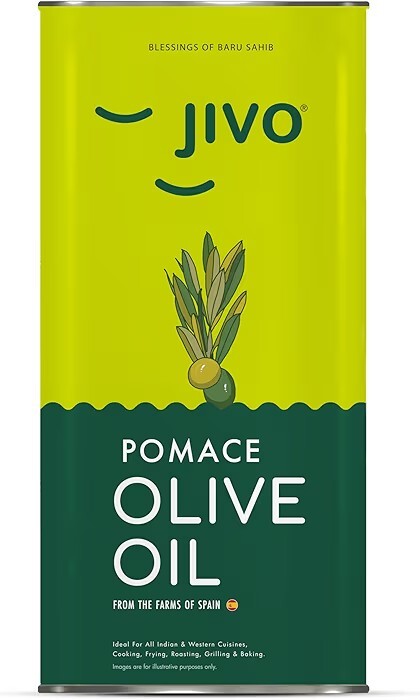 Jivo Pomace Olive Oil 5 Litre Tin for Everyday Cooking