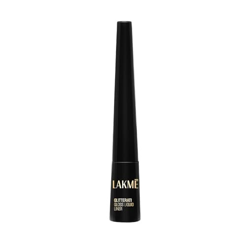 Lakme Absolute Gloss Artist Liquid Eye Liner, Black, Smudge Proof, Long Lasting, 2.5 ml