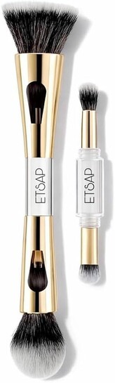4 in 1 Multifunctional Makeup Brush Set with Foundation Brush, Powder Brush, Eyeshadow Blending Brush & Flat Brush 