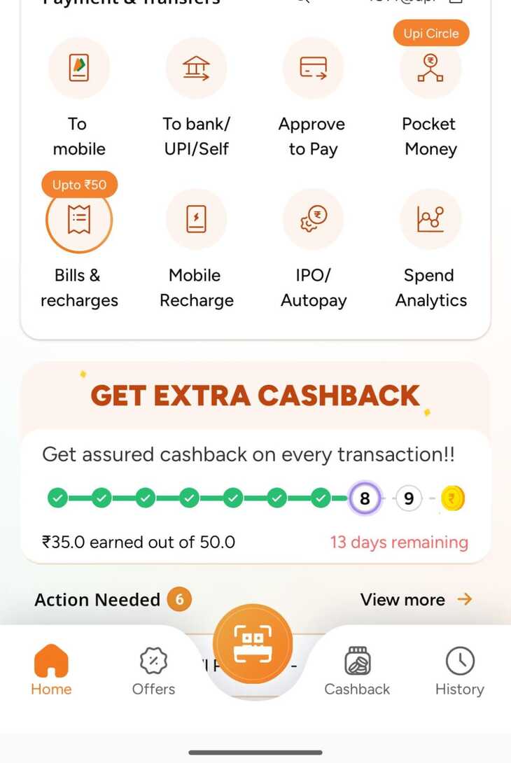 Credit Card Bill Payment Using Bhim Via Park+ App (Maybe User Specific)