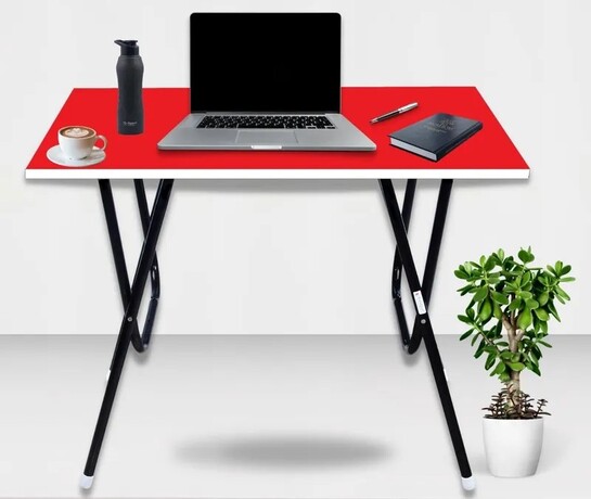 EuroQon Foldable Engineered Wood Computer Desk (Pre-Assembled)