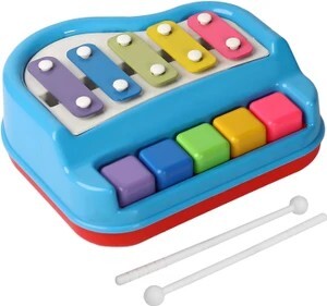 Angel Kids 2 in 1 Xylophone and Mini Piano for Kids Educational M...more