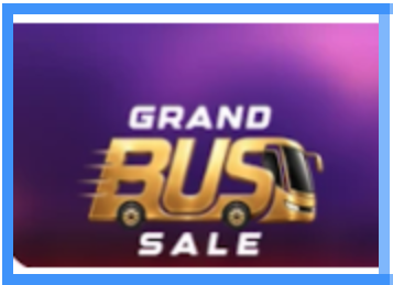 Flipkart Grand Bus sale 20% on SBI Cards, up to ₹500 coupons ,Bus passes ,Supercoin offers & more