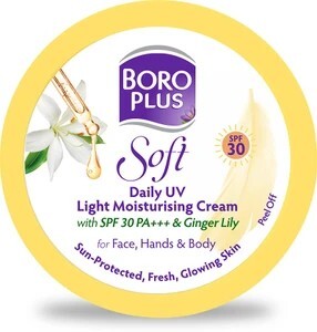 BOROPLUS Soft Daily UV Cream SPF 30 PA+++ with Ginger Lily for sun & moisture care (100 ml)