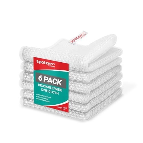 Spotzero By Milton Non-Scratch Wire Dish Cloth (Pack of 6)