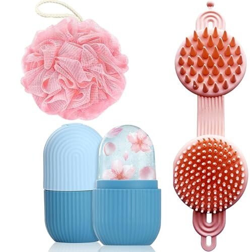 KBS Hair Scalp Massager Shampoo Brush with Soft Silicone Bristles 