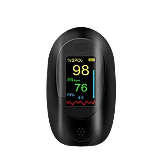 LED Fingertip Oximeter Blood Oxygen Saturation Monitor Sensor Meter Black