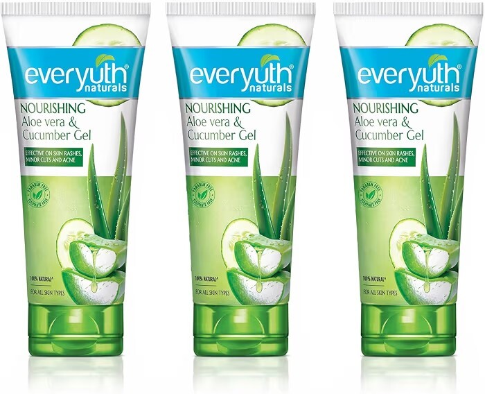 Everyuth Naturals Nourishing Aloe Vera & Cucumber Gel|For Oily, Dry, Normal, Combination & Sensitive Skin - 150 g (Pack of 3)