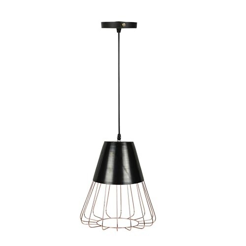 Lexton Hanging Pendant Light Diamond Cluster, Ceiling Lights for Home Decoration, Room Light, Chandelier for Living Room Modern Diwali Decoration Items - Black (Pack of 1) (Bulb Not Included)