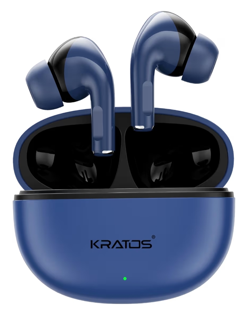 Kratos Pop Ear Buds Wireless with 60H Playtime, Noise Isolation & Clear Calls, Bluetooth Earbuds with Voice Assistant, Ear Buds with Bluetooth V 5.3 & with Type C Fast Charging, IPX4 TWS Earphones