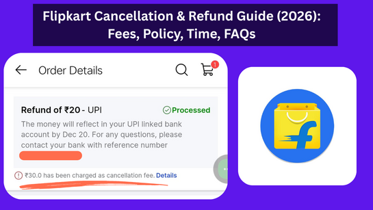 Flipkart Cancellation & Refund Guide (2026): Fees, Policy, Time, FAQs