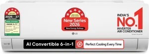 LG 2026 Model 1.42 Ton 5 Star Split Smart Inverter Faster Cooling...more