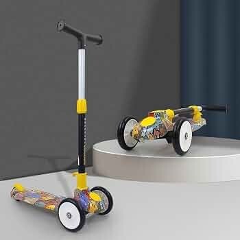 NHR Colorful Graffiti Scooty, 3 Wheel Scooter for Kid