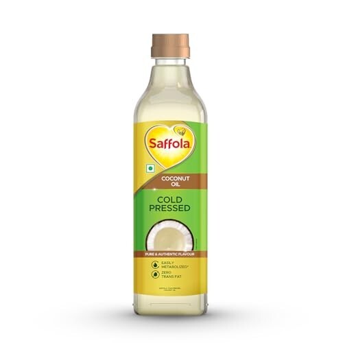 Saffola Cold Pressed Coconut Oil 1L [50% Coupon]