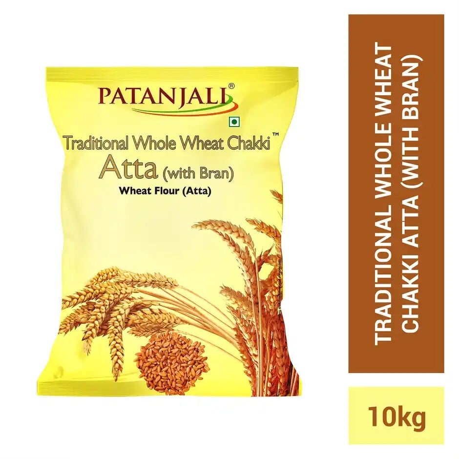 Zepto : Patanjali Whole Wheat Atta 10kg (Location Specific)