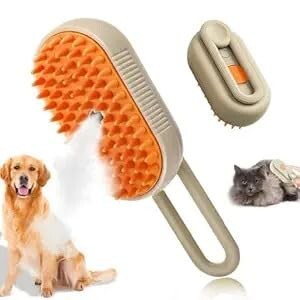4-in-1 Cat & Dog Grooming Mist Steam Brush  for All Fur Types