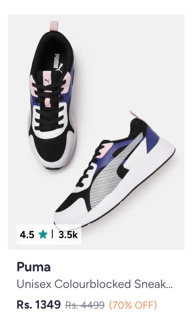 Puma Shoes at upto 70% Discount 