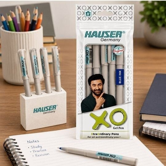 JioMart - Hauser XO Blue Gel Pen Pack of 5 (location specific)