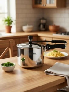 BERGNER BE Essentials Tripro Triply Stainless Steel Inner Lid 3 L Induction Bottom Pressure Cooker (Triply, Stainless Steel)