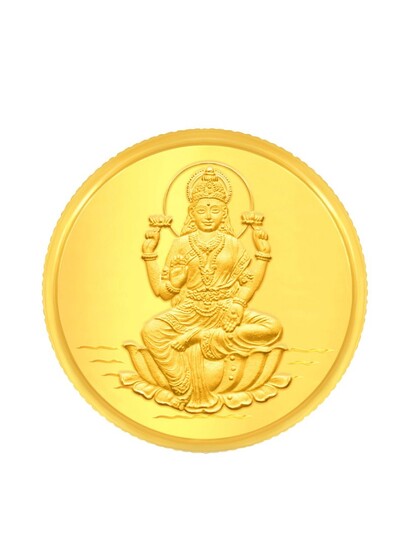 BHIMA BIS Hallmark 22K 916 Purity Lakshmi Gold Coin 1 Gram