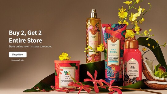 Bathandbodyworks - Body Care Buy 2 Get 2 on Entire Store | Get Additional 10% off on first order