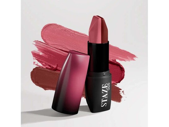 Staze 9to9 Triple Affair Duo, 3 In 1 Matte Lipstick - Brick Pink - 01 [5 Shade Options]