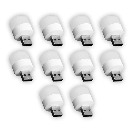 Hamaramall - 1W USB LED Bulb Mini Light - Pack of 10