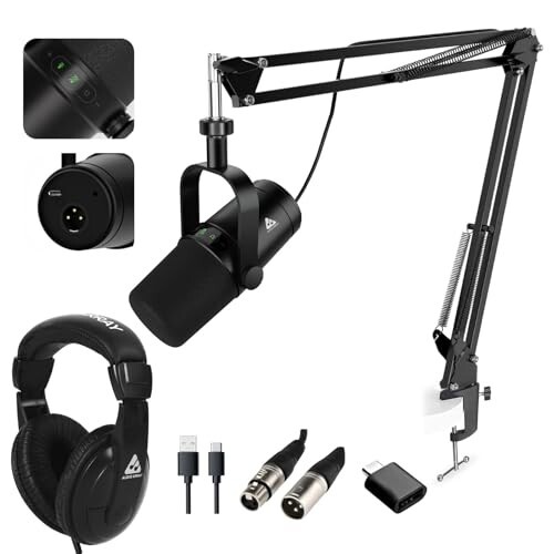 Audio Array Professional Dynamic Studio Bundle with Headphones [Apply coupon]
