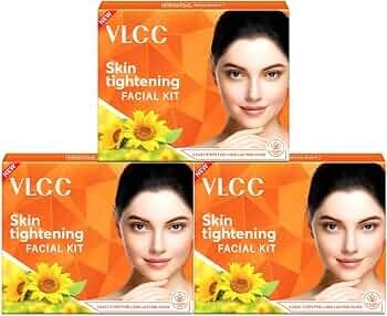 VLCC Skin Tightening Facial Kit - 25g X 3 (75g) (Pack of 3) | Skin Elasticity Facial |