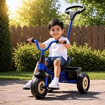 Lifelong Kids Tricycle for Boys & Girls (2-5 Years) | Baby Cycle with Parental Control Handle | Anti-Skid EVA Wheels 